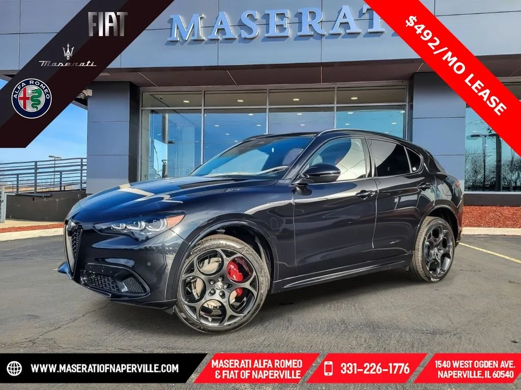 Black 2025 Alfa Romeo Stelvio for sale in Naperville, IL