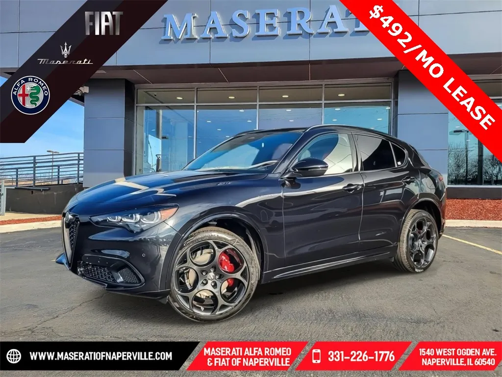 Black 2025 Alfa Romeo Stelvio for sale in Naperville, IL