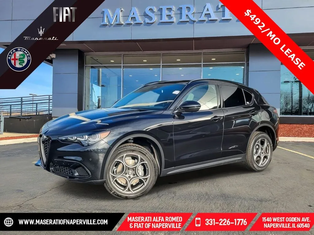 Black 2025 Alfa Romeo Stelvio for sale in Naperville, IL