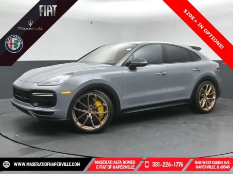 Gray 2022 Porsche Cayenne Coupe Turbo GT for sale in Naperville, IL