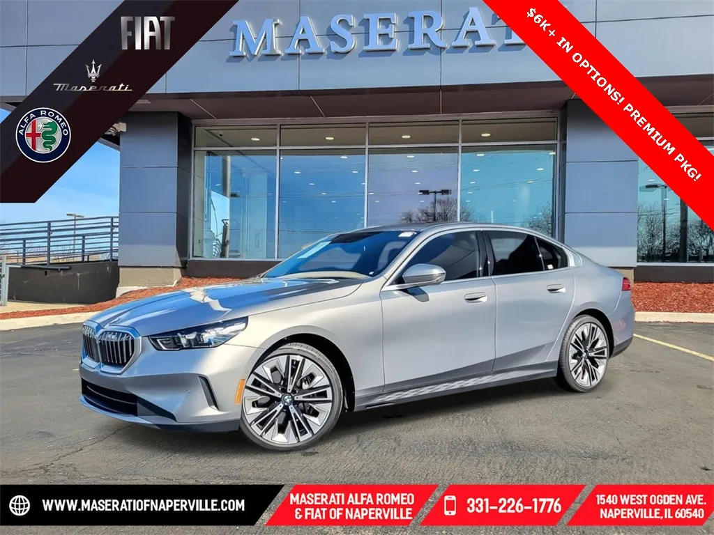 Gray 2025 BMW 5 Series 540i xDrive for sale in Naperville, IL