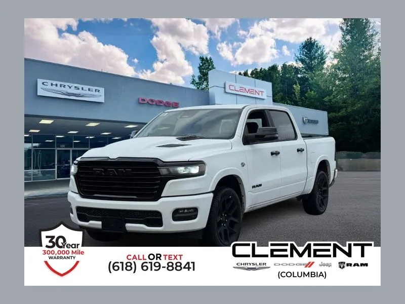 White 2026 Ram 1500 Laramie for sale in Columbia, IL
