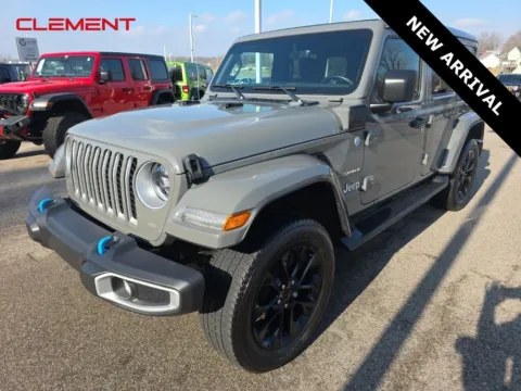 Gray 2023 Jeep Wrangler Sahara 4xe for sale in Columbia, IL