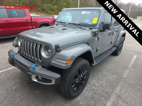 Gray 2023 Jeep Wrangler Sahara 4xe for sale in Columbia, IL