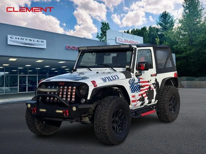 White 2017 Jeep Wrangler Willys Wheeler for sale in Columbia, IL