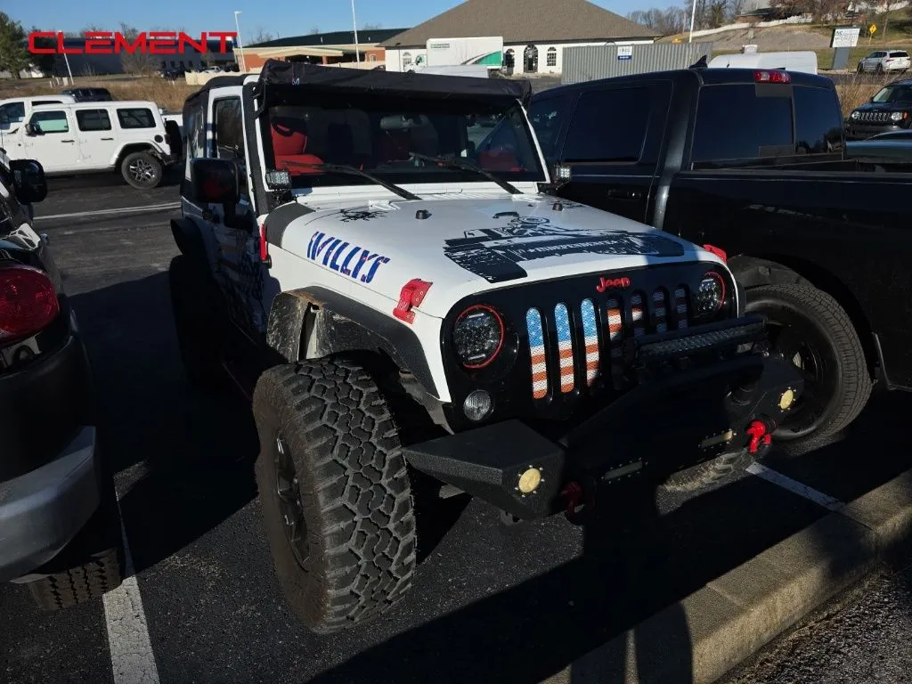 White 2017 Jeep Wrangler Willys Wheeler for sale in Columbia, IL