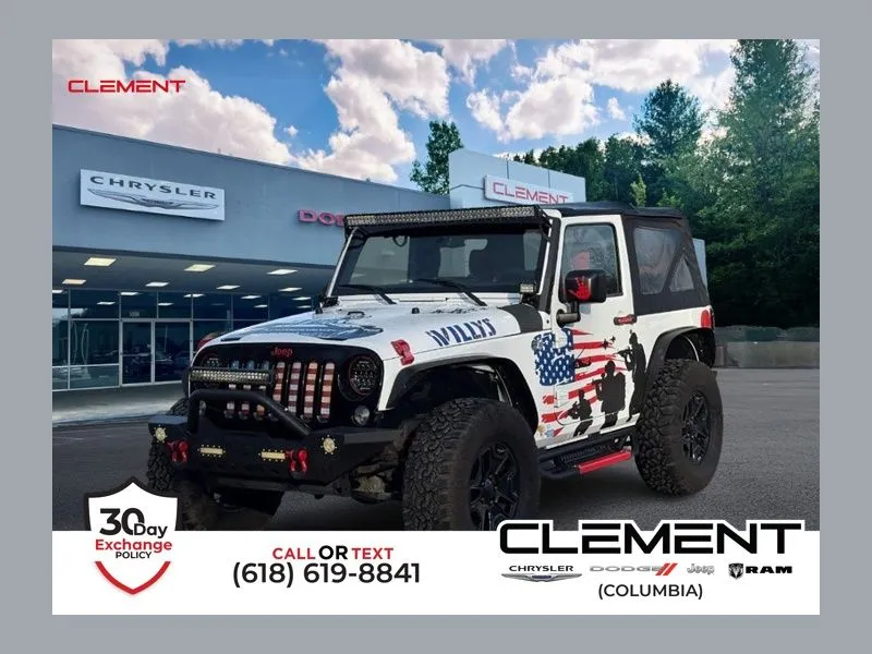 White 2017 Jeep Wrangler Willys Wheeler for sale in Columbia, IL