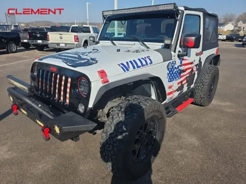 White 2017 Jeep Wrangler Willys Wheeler for sale in Columbia, IL