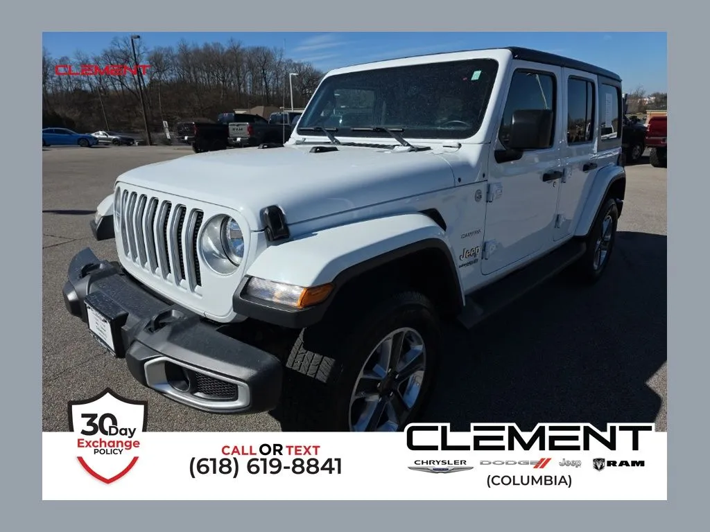 White 2019 Jeep Wrangler Unlimited Sahara for sale in Columbia, IL