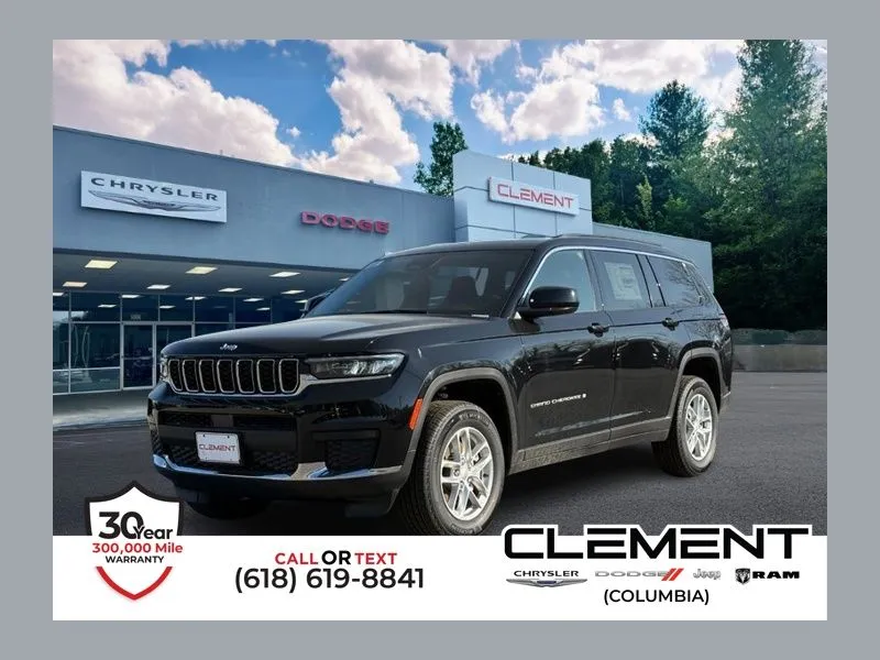 Black 2026 Jeep Grand Cherokee L Laredo for sale in Columbia, IL