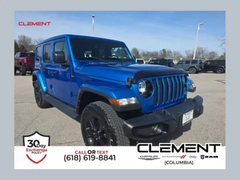 Blue 2022 Jeep Wrangler Unlimited Sahara Altitude for sale in Columbia, IL
