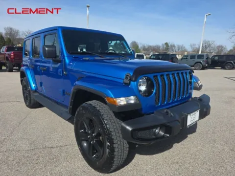 Blue 2022 Jeep Wrangler Unlimited Sahara Altitude for sale in Columbia, IL