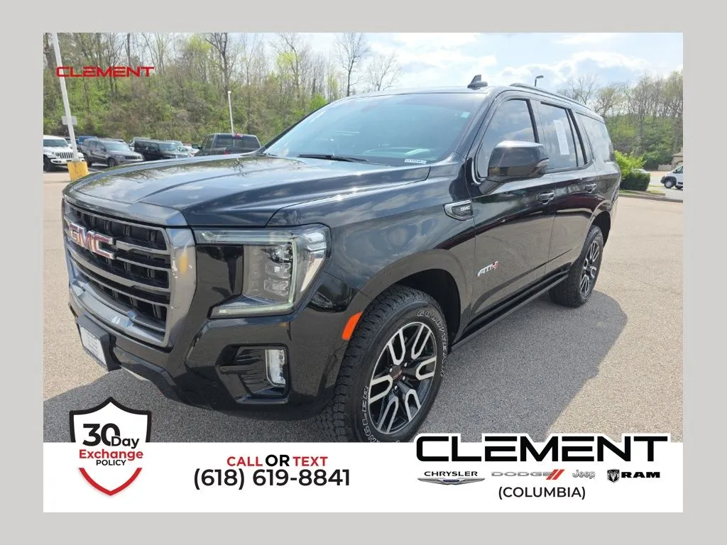 Black 2021 GMC Yukon AT4 for sale in Columbia, IL