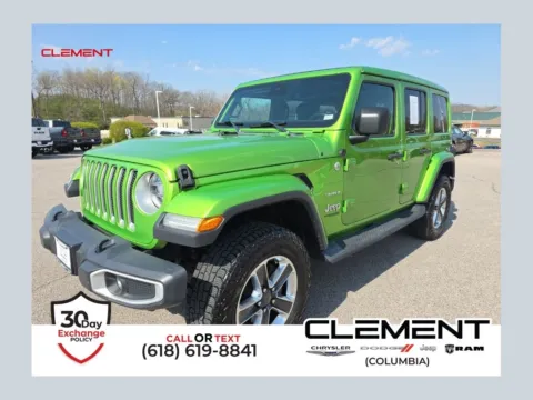 Green 2019 Jeep Wrangler Unlimited Sahara for sale in Columbia, IL
