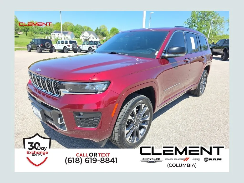 Red 2023 Jeep Grand Cherokee L Overland for sale in Columbia, IL