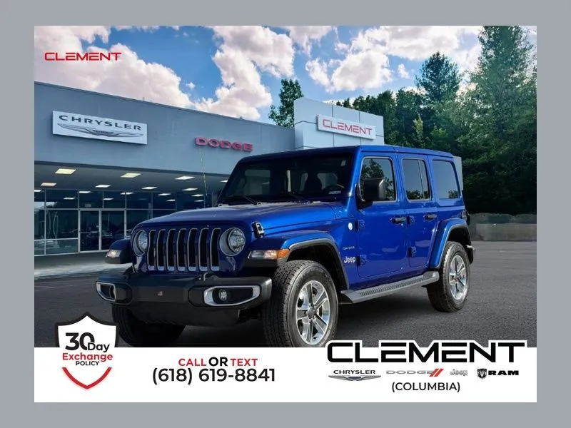 Blue 2018 Jeep Wrangler Unlimited Sahara for sale in Columbia, IL