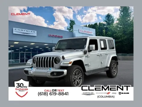 Silver 2022 Jeep Wrangler Unlimited Sahara High Altitude 4xe for sale in Columbia, IL