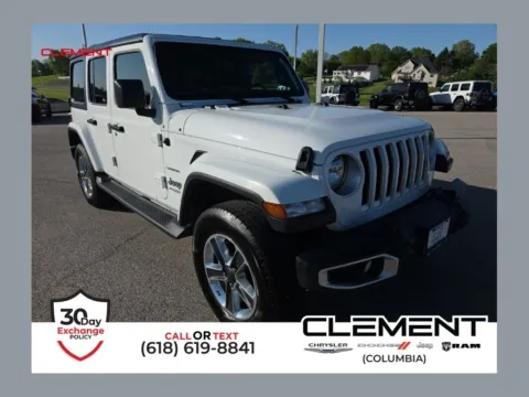 White 2019 Jeep Wrangler Unlimited Sahara for sale in Columbia, IL