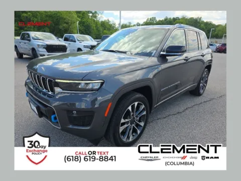 Gray 2022 Jeep Grand Cherokee Overland 4xe for sale in Columbia, IL