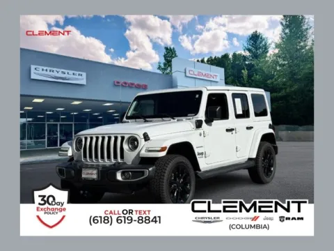 White 2021 Jeep Wrangler Unlimited Sahara 4xe for sale in Columbia, IL