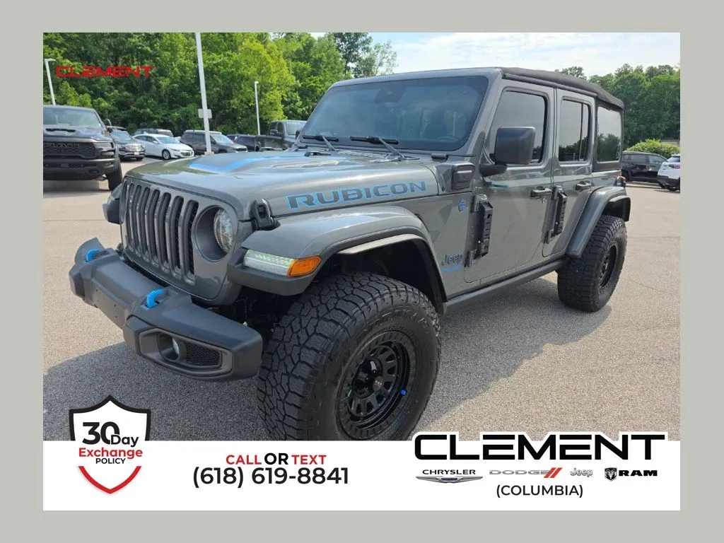 Gray 2021 Jeep Wrangler Unlimited Rubicon 4xe for sale in Columbia, IL