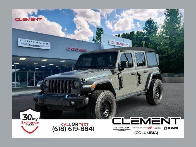 Gray 2021 Jeep Wrangler Unlimited Rubicon 4xe for sale in Columbia, IL