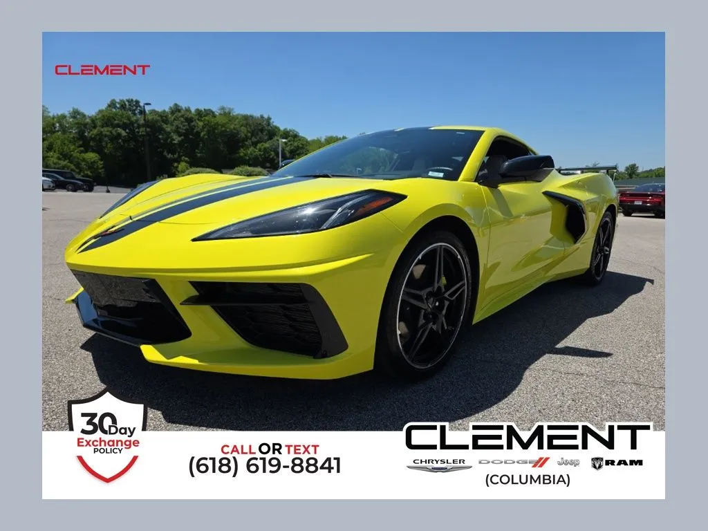 Yellow 2024 Chevrolet Corvette Stingray for sale in Columbia, IL