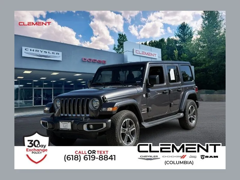 Gray 2023 Jeep Wrangler Sahara for sale in Columbia, IL