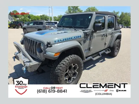 Gray 2022 Jeep Wrangler Unlimited Rubicon 4xe for sale in Columbia, IL