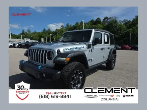 Silver 2022 Jeep Wrangler Unlimited Rubicon 4xe for sale in Columbia, IL
