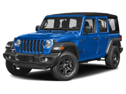 Blue 2026 Jeep Wrangler 4-Door Willys 4x4 for sale in Columbia, IL