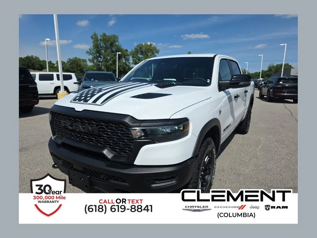 White 2026 Ram 1500 Rebel for sale in Columbia, IL