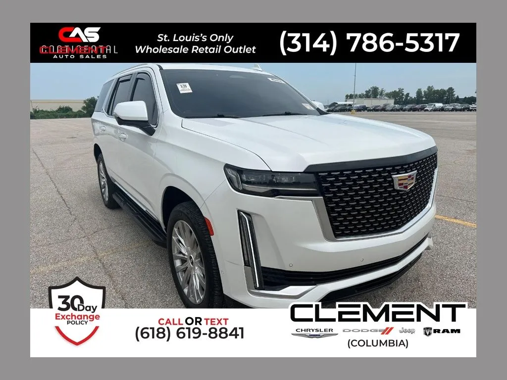 White 2021 Cadillac Escalade Premium Luxury for sale in Columbia, IL
