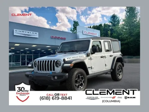 Silver 2022 Jeep Wrangler Unlimited Rubicon 4xe for sale in Columbia, IL
