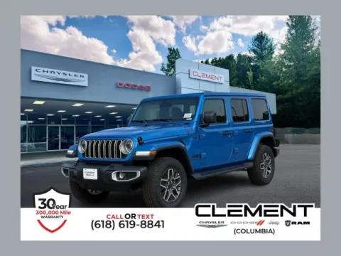 Blue 2026 Jeep Wrangler Sahara for sale in Columbia, IL
