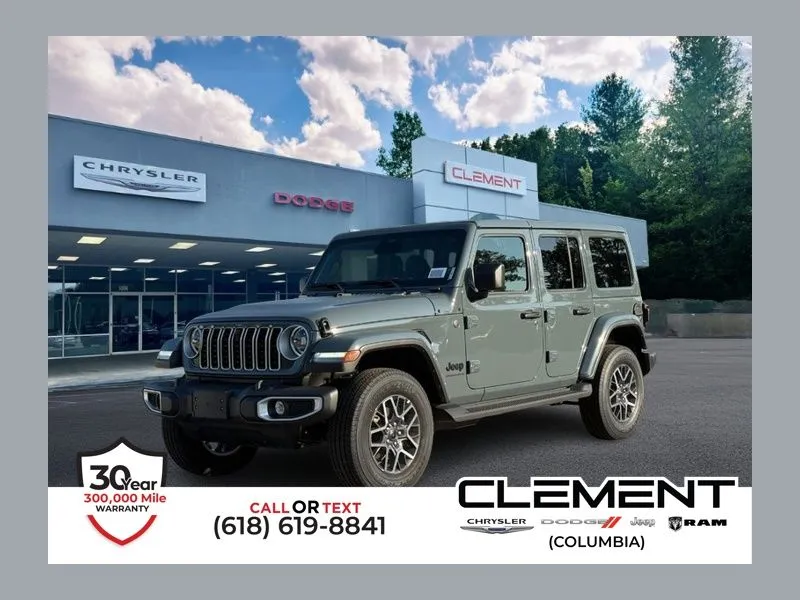 Blue 2026 Jeep Wrangler Sahara for sale in Columbia, IL