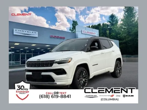 White 2022 Jeep Compass Limited for sale in Columbia, IL
