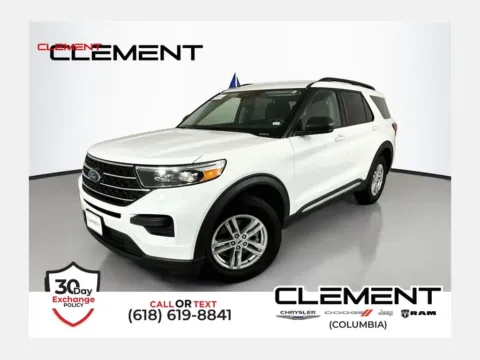 White 2021 Ford Explorer XLT for sale in Columbia, IL