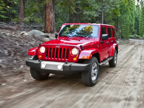 Red 2012 Jeep Wrangler Unlimited Sahara for sale in Columbia, IL