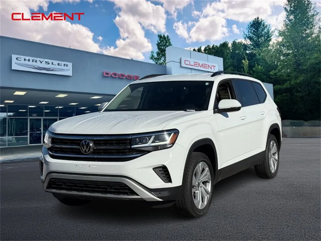 White 2022 Volkswagen Atlas 3.6L V6 SE w/Technology for sale in Columbia, IL