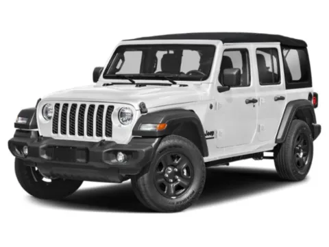 White 2025 Jeep Wrangler 4-Door Sahara 4x4 for sale in Columbia, IL