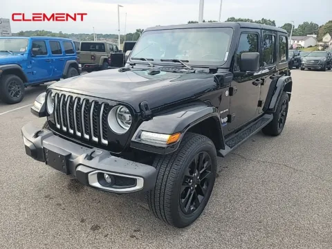 Black 2021 Jeep Wrangler Unlimited Sahara 4xe for sale in Columbia, IL