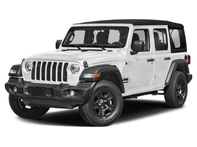 White 2025 Jeep Wrangler 4-Door Sahara 4x4 for sale in Columbia, IL