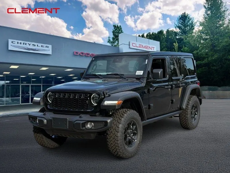 Black 2025 Jeep Wrangler Willys for sale in Columbia, IL