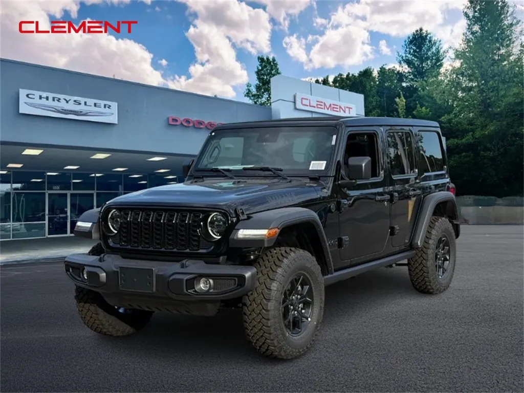 Black 2025 Jeep Wrangler Willys for sale in Columbia, IL
