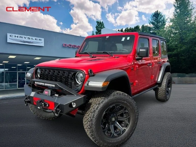 Red 2024 Jeep Wrangler Willys Wheeler Rocky Ridge for sale in Columbia, IL