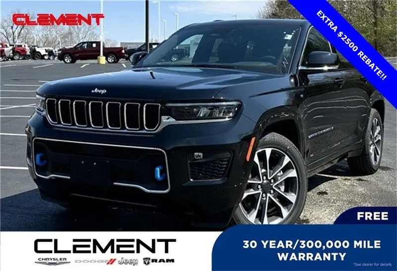 Black 2024 Jeep Grand Cherokee Overland 4xe for sale in Columbia, IL