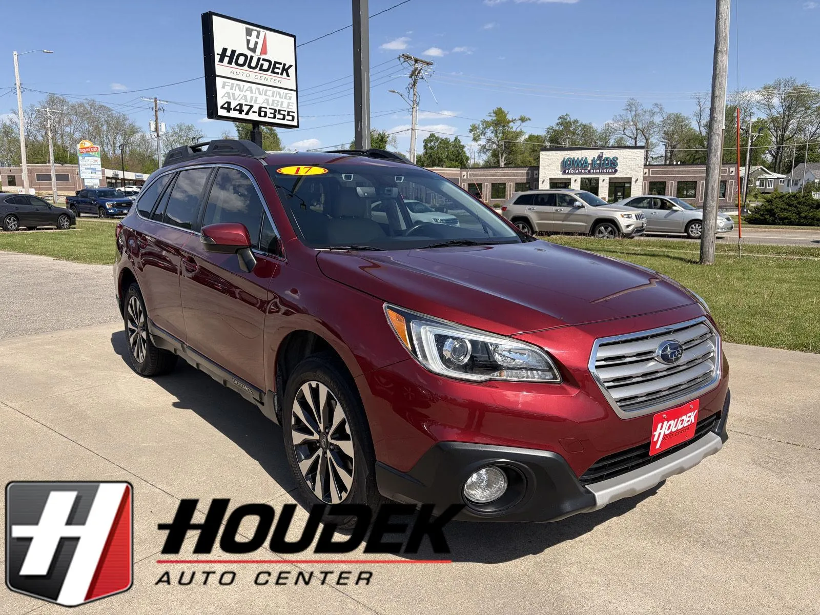Red 2017 Subaru Outback Limited for sale in Marion, IA