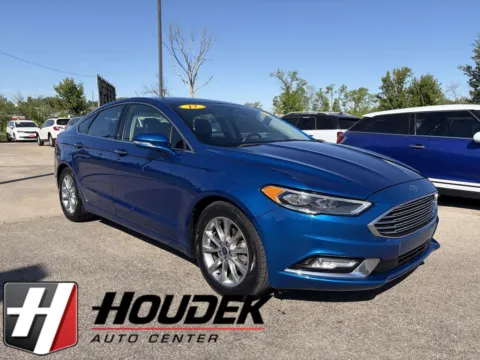 Blue 2017 Ford Fusion SE for sale in Marion, IA