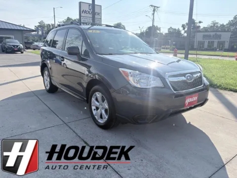 Black 2015 Subaru Forester 2.5i Premium for sale in Marion, IA